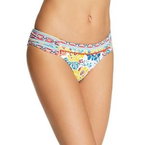 Lucky Brand Women Las Dalias Shirred Bikini Bottom